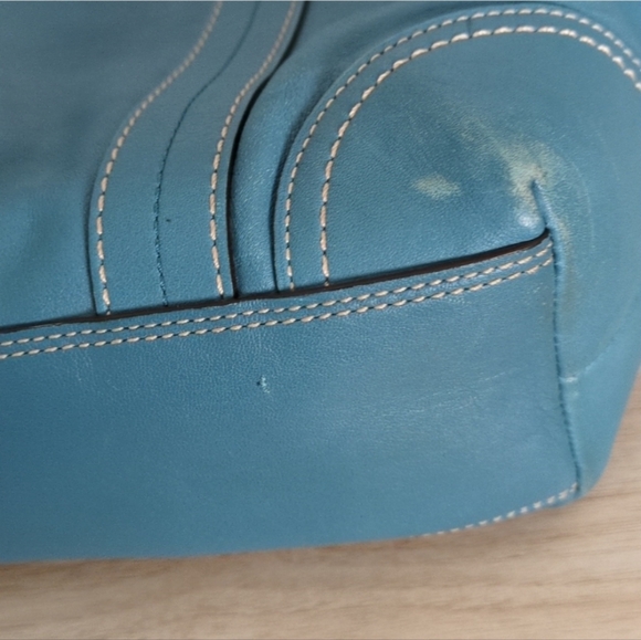 Coach Teal Tote Bag - Picture 7 of 12
